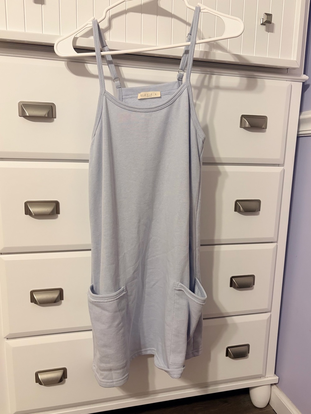ILLA ILLA Light Blue Pocket Slip Dress